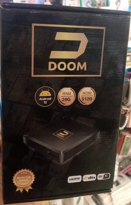 Doom Tv box Android - IP TV BOX 20GB RAM 512 ROM Support 10K Dubai